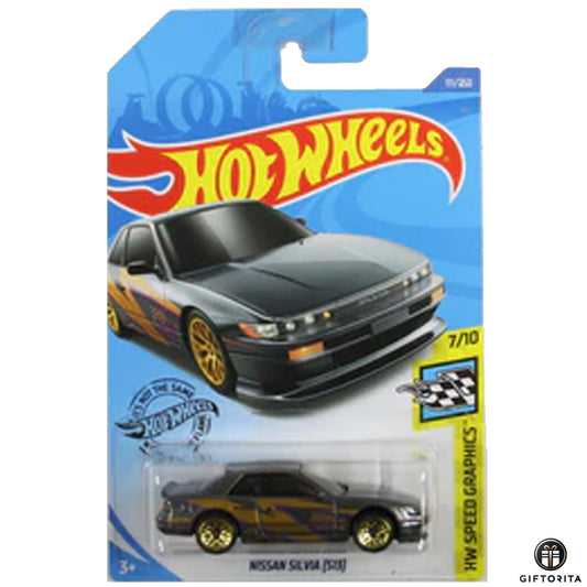 Hot Wheels Regular Nissan - Nissan Silviya [S13] - 7/10 & 111/250 - Silver