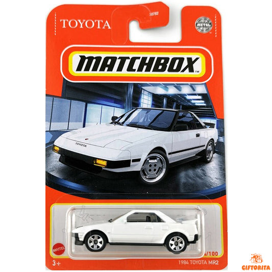 Matchbox Regular Card 2  (P00015)  – 1984 Toyota MR2 White – 14/100