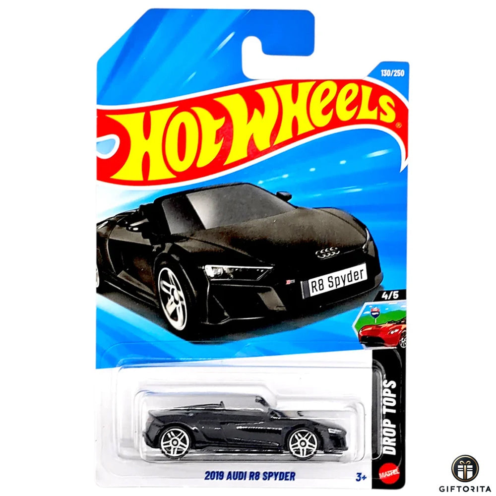 Hot wheels Regular- Audi-2019 AUDI R8 Spyder- 4/5&130/250-Black