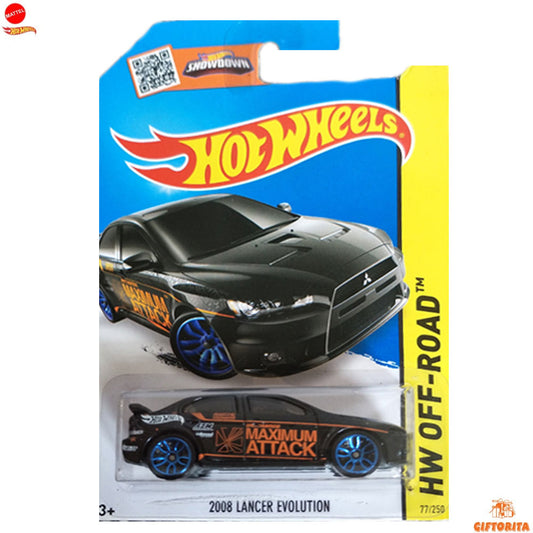 Hot Wheels Regular – 2008 Lancer Evolution – 77/250 – Maximum Attack – Black