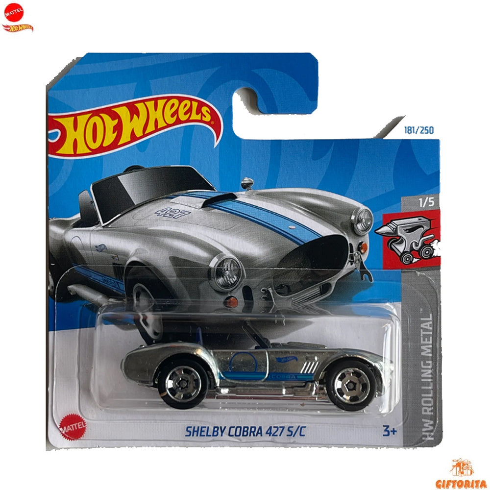 Hot Wheels Regular Short Card – Shelby Cobra 427 S/C – 1/5 & 181/250 – Silver