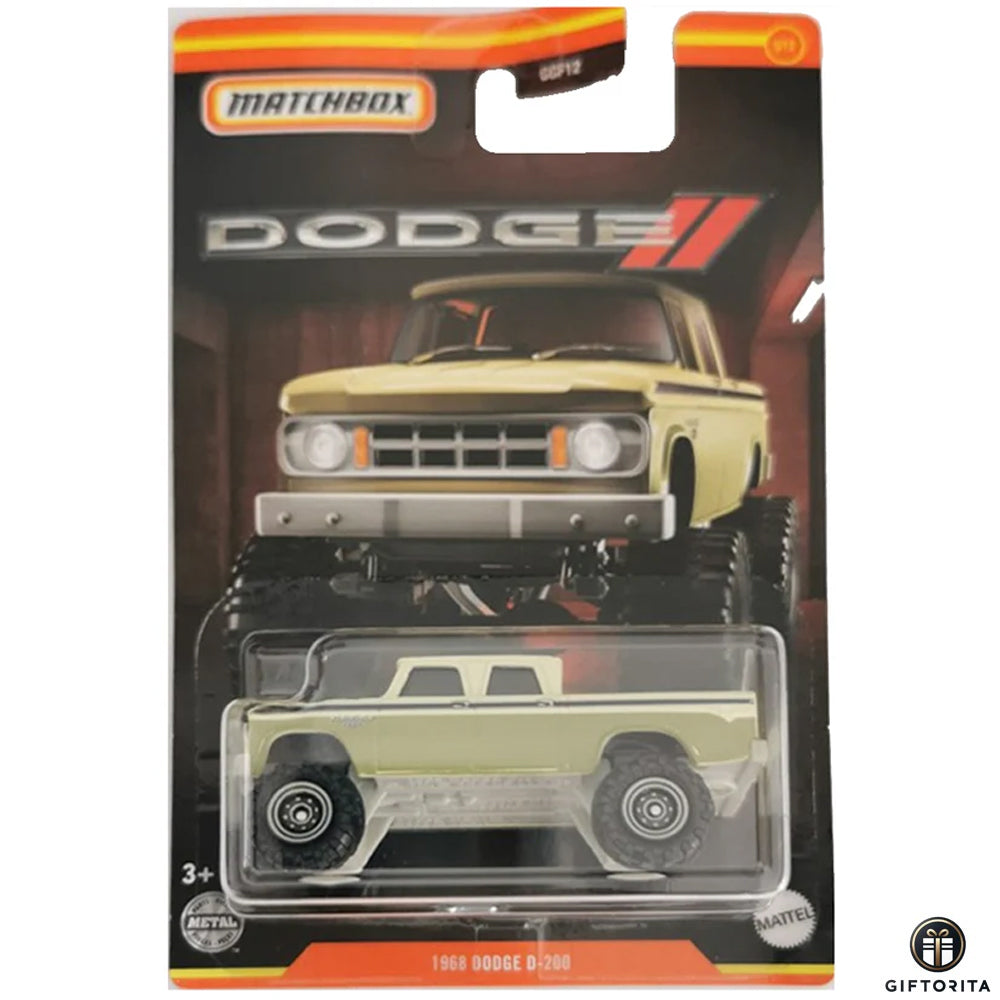 Matchbox Regular Card 2  (P00015)  – 1968 Dodge D-200 – 5/12