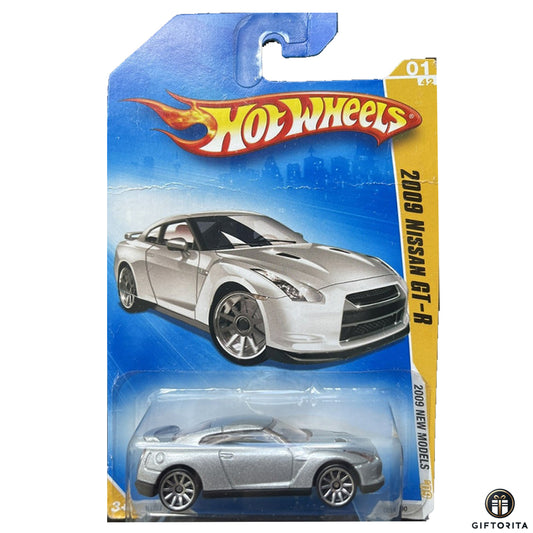 Hot Wheels Regular Nissan - 2009 Nissan GT-R - 1/42 - Silver