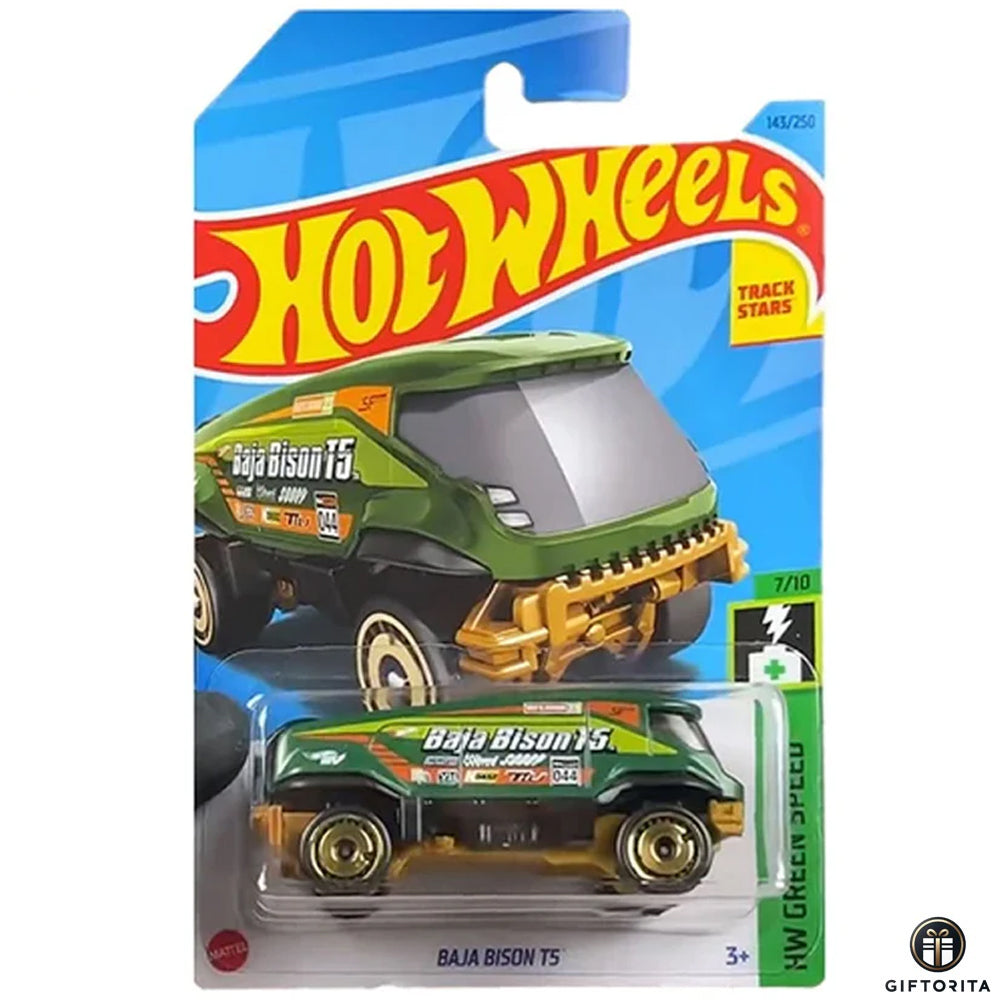 Hot Wheels Regular *AVRG – Baja Bison TS -7/10 &v 143/250 – Green