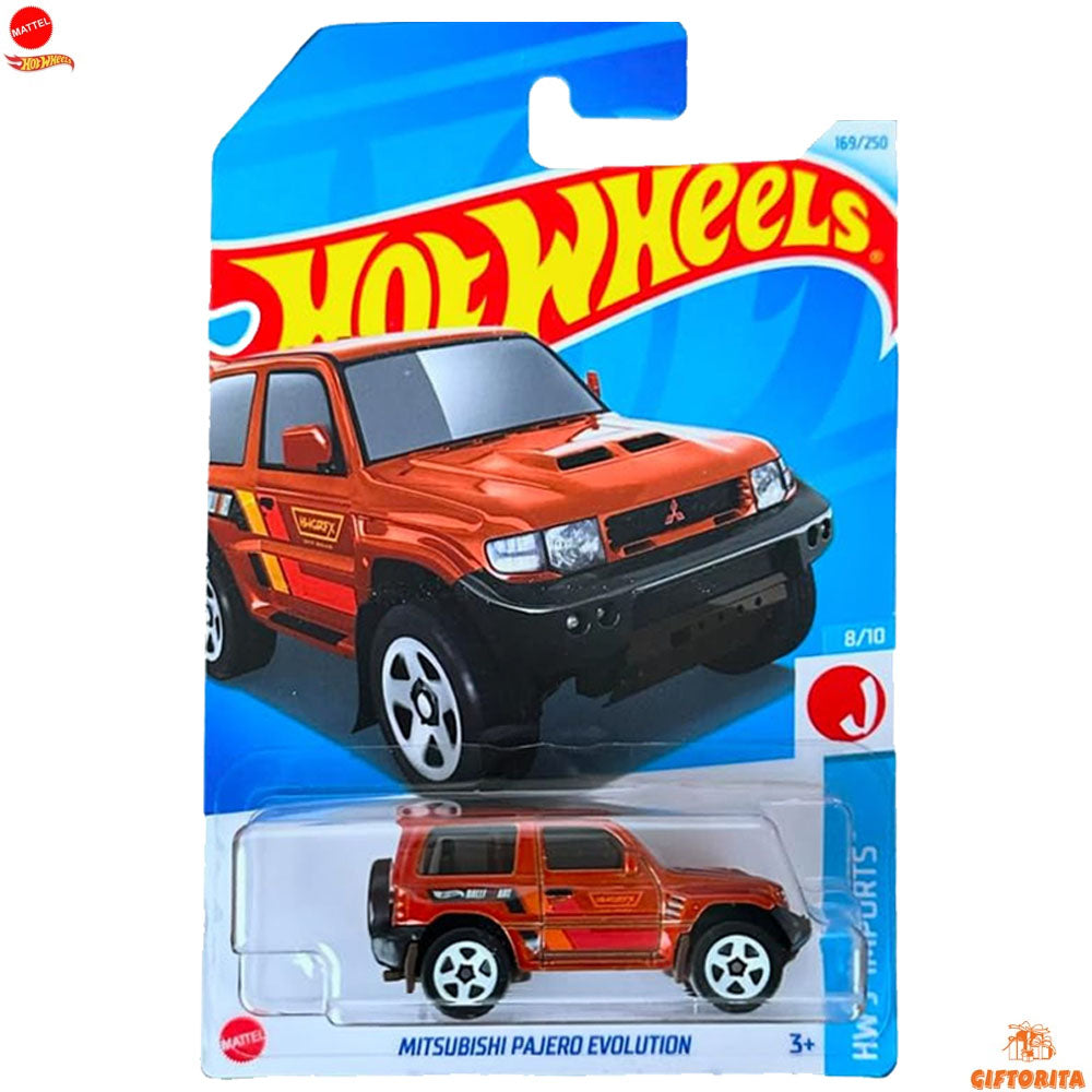 Hot Wheels Regular Pajero – Mitsubishi Pajero Evolution – 8/10 & 169 – Orange