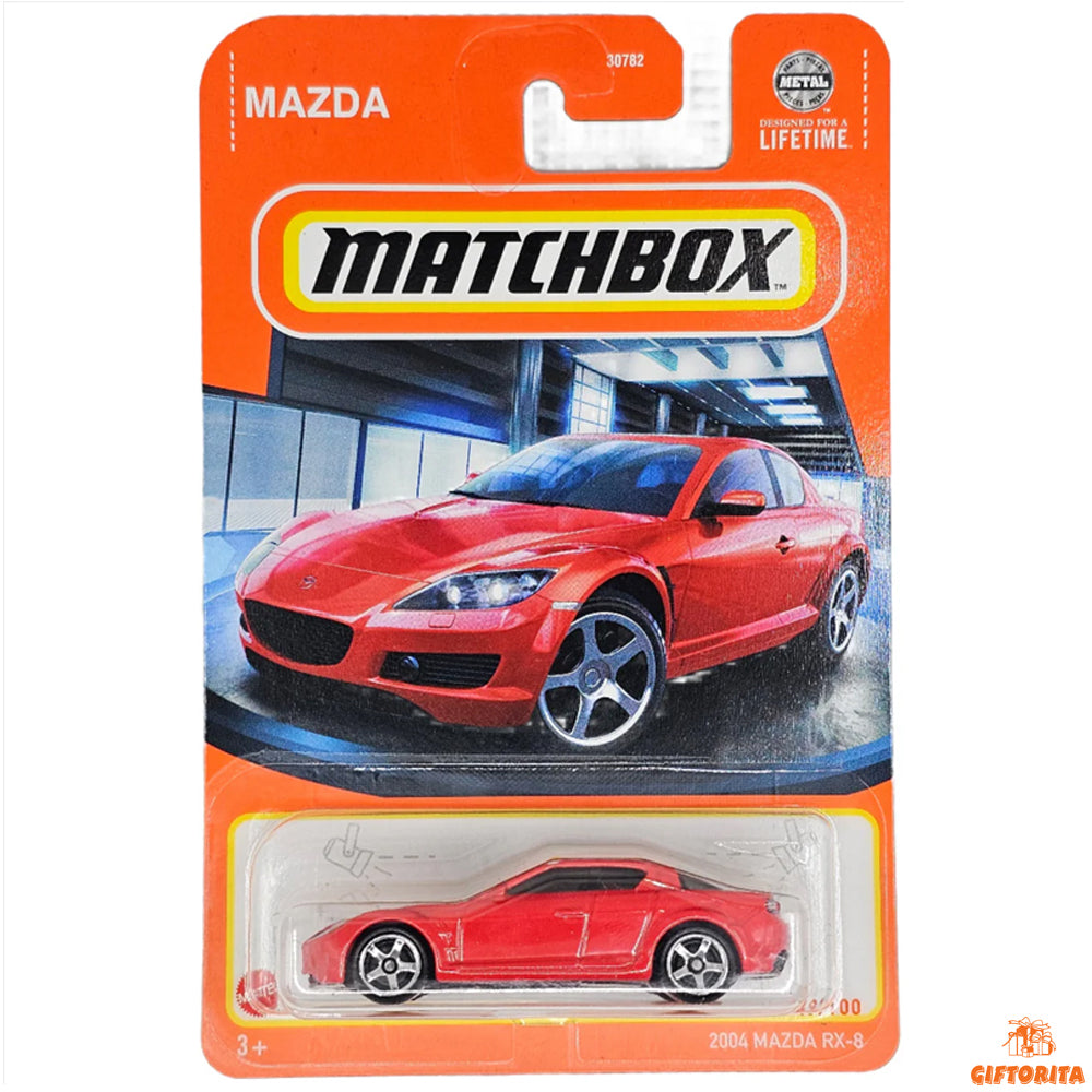 Matchbox Regular Card P00015 – 2004 Mazda RX-8 – 49/100 – Red