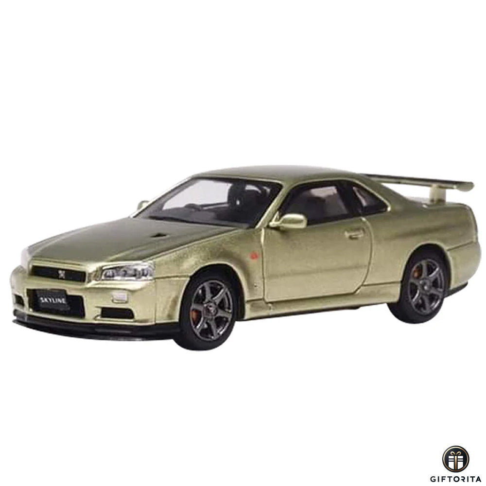 Stance Hunters 1:64 Die Cast (P00057) – Nissan Skyline GTR R34 V-Spec ll – Golden