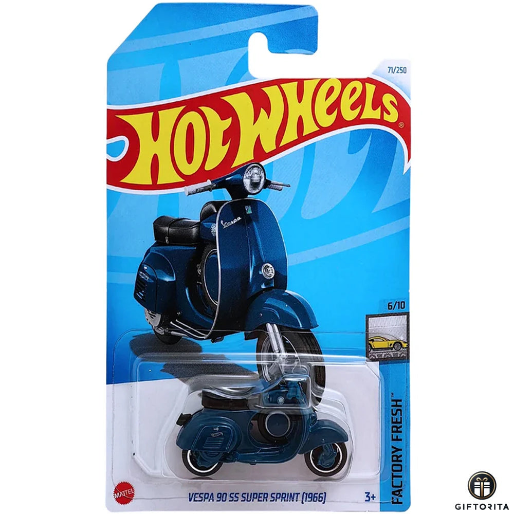 Hot Wheels Regular Vespa – Vespa 90 SS Super Sprint (1966) – 6/10 & 71/250 – Blue