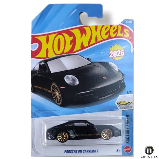 Hot Wheels Regular - Porsche 911 Carrera T - 1/5 & 15/250 - Black