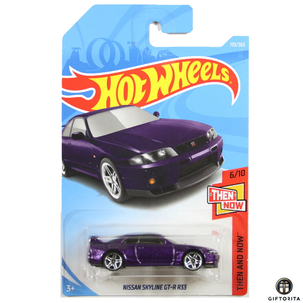 Hot Wheels Regular Nissan - Nissan Skyline GT-R R33 - 6/10 & 193/365 - Purple