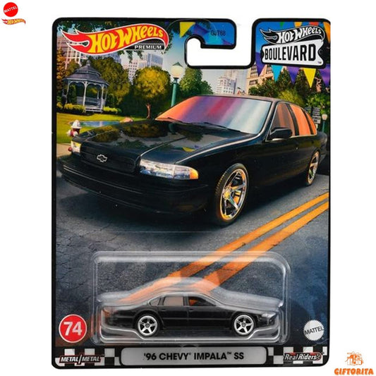 Hot Wheels Premium Single 1 – Boulevard 74 – 96 Chevy Impala SS – Black