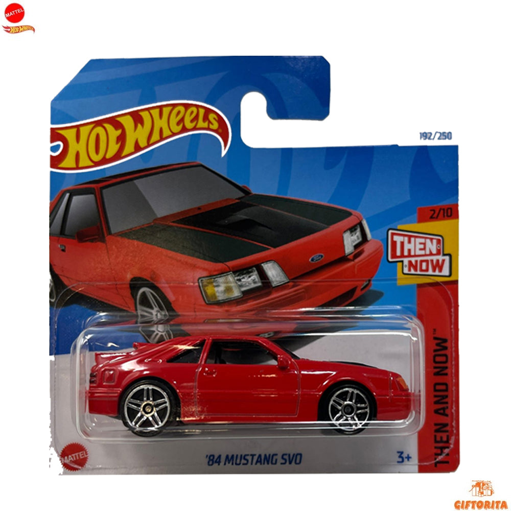 Hot Wheels Regular Short Card – 84 Mustang SVO – 2/5 & 192/250 – Red