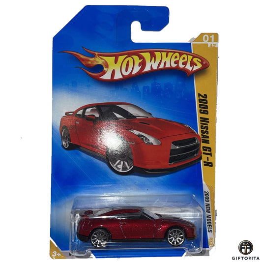 Hot Wheels Regular Nissan - 2009 Nissan GT-R - 1/42 - Red