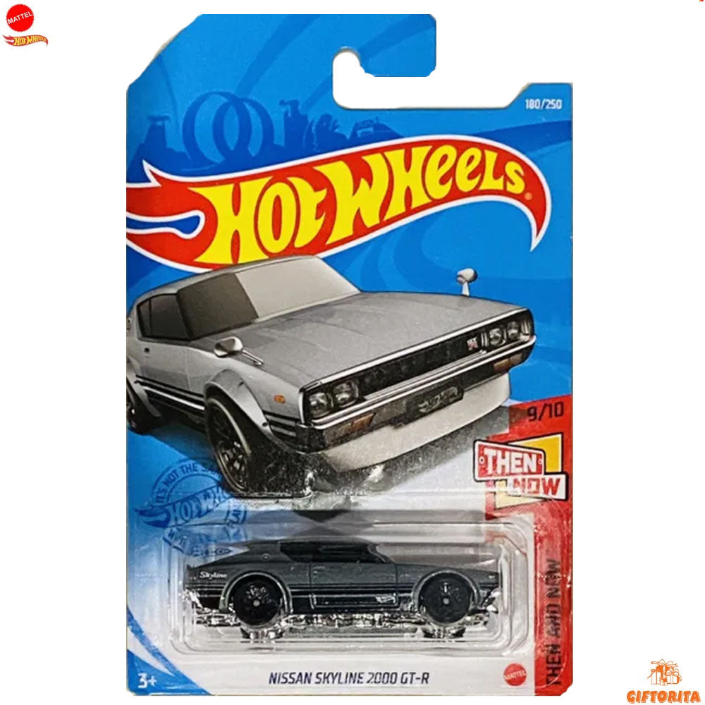 Hot Wheels Regular Nissan 1  – Nissan Skyline 2000 GT R – 9/10 & 180/250 – Silver