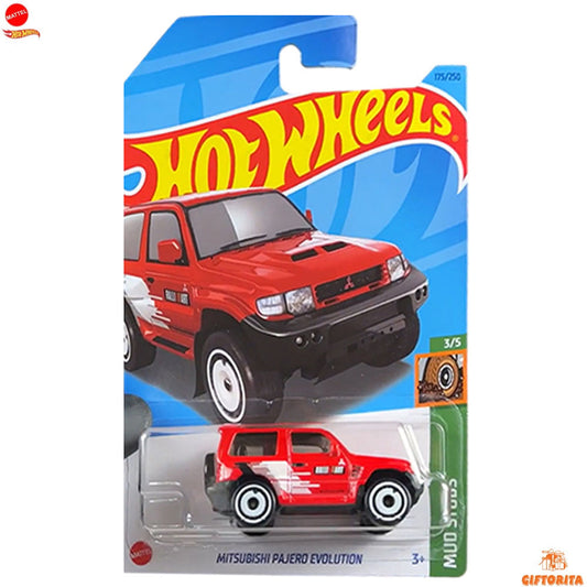 Hot wheels Regular – Mitsubishi Pajero Evolution – 3/5 & 175 / 250 – Red