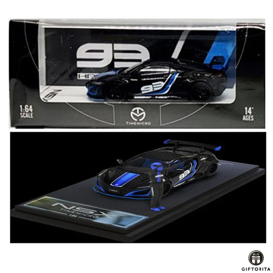 TIME MICRO 1:64 Die Cast (P00055) – Honda NSX 93 HPP with Figure
