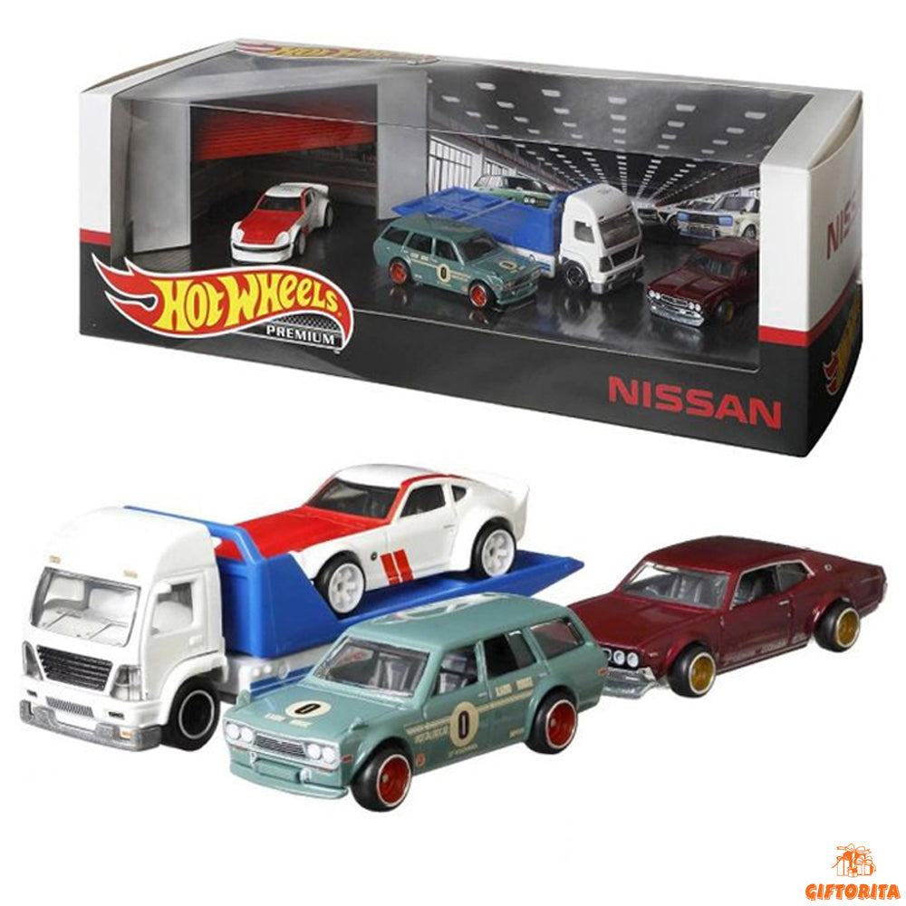 Hot Wheels 4 Pack Diorama Set P00014 – NISSAN -SET OF 4 CAR