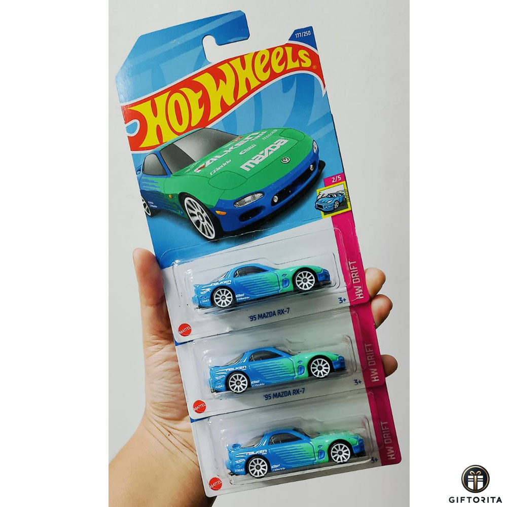 Hot Wheels Regular Set of 3 Car # 34 - 95 Mazda RX-7