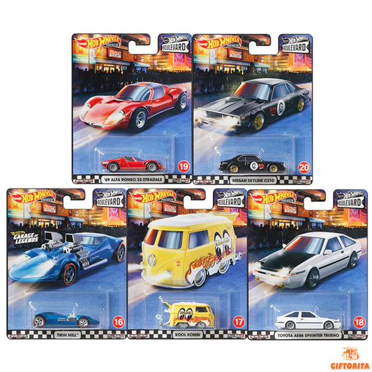 Hot Wheels Premium (P01199) – 2020 Boulevard 16-20 Set Of 5 Cars