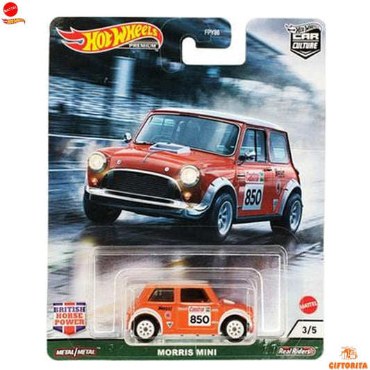 Hot Wheels Premium Single 1 – Car Culture – Morris Mini – 3/5 – Orange