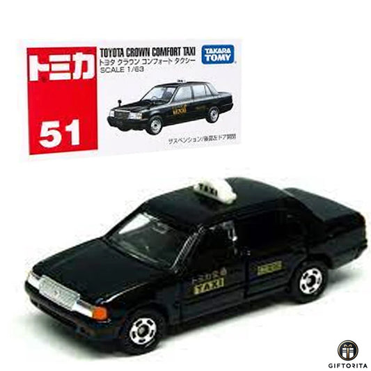 DIE CAST 1:63 – TOMICA REGULAR 51 – TOYOTA CROWN COMFORT TAXI – BLACK