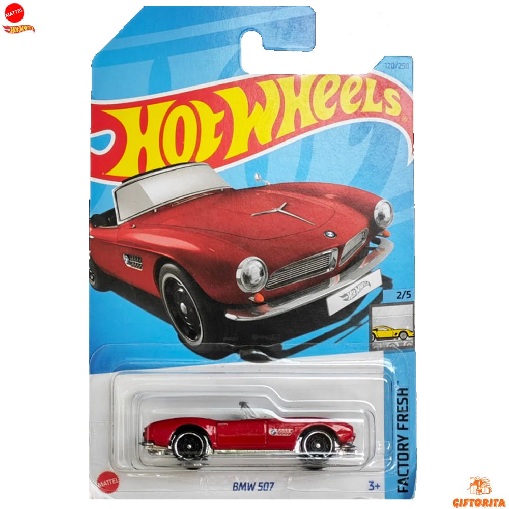 Hot Wheels Regular BMW -  BMW 507 - 2/5 & 120/250 – Red