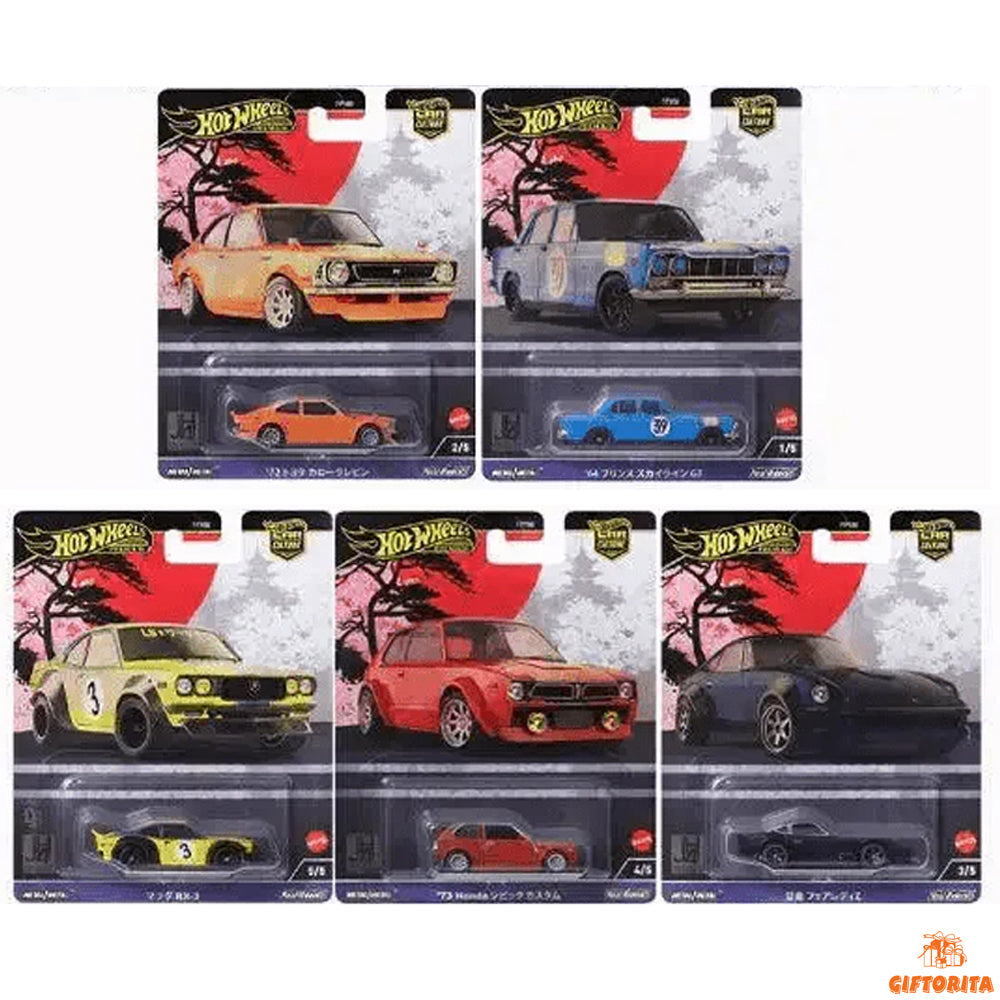 Hot Wheels Premium Japan Historics 4 Set Of 5 pcs (P01650)