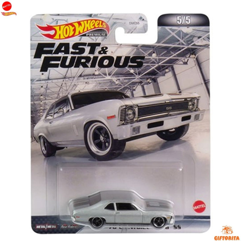 Hot Wheels Premium Single 1 – Fast & Furious – 70 Chevrolet Nova SS – 5/5- Silver