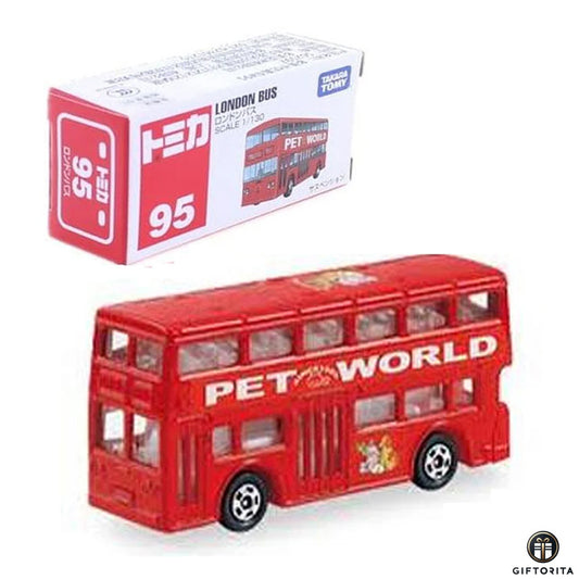 Die Cast 1: 130 – TOMICA Regular 95 – London Bus Pet World