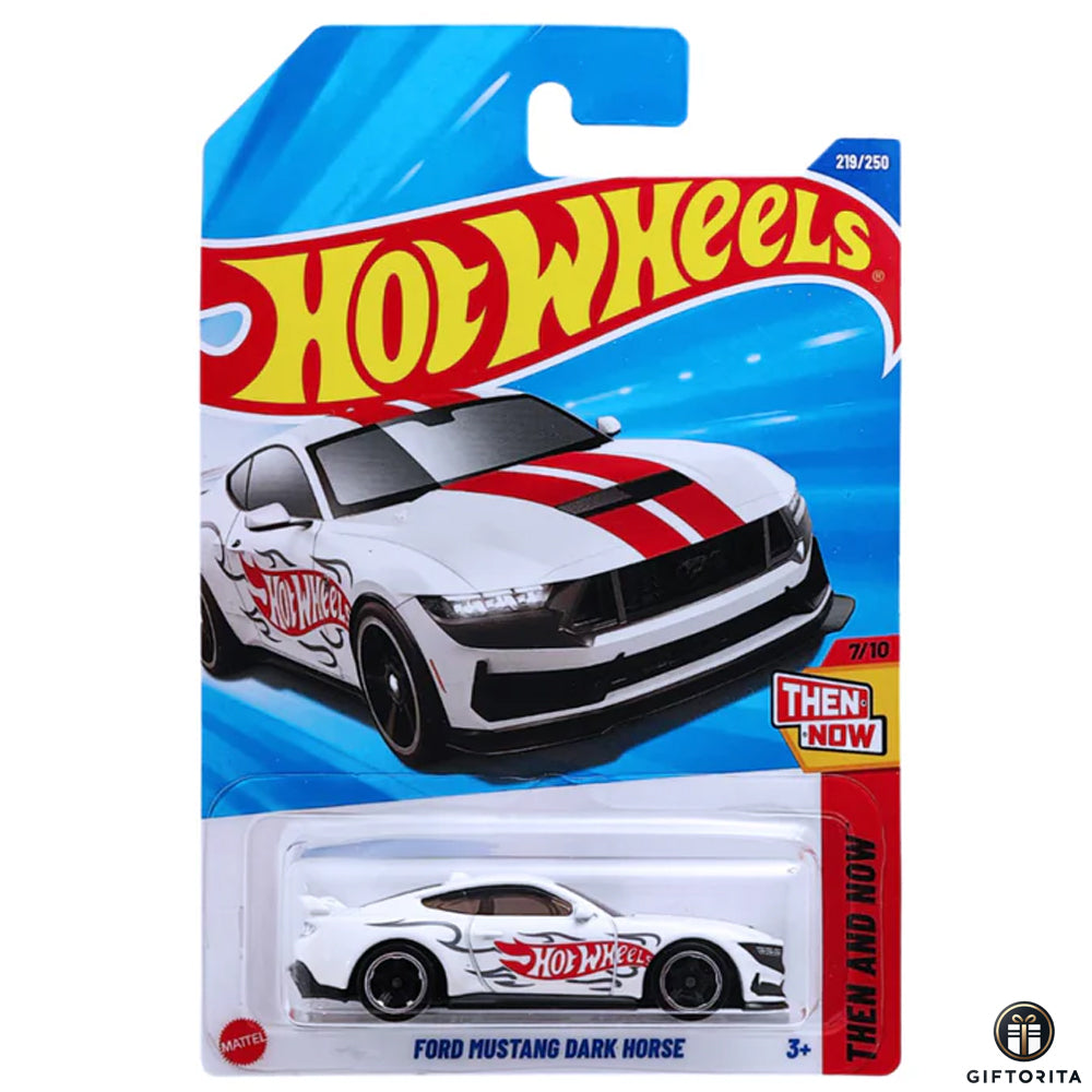 Hot Wheels Regular - Ford Mustang Dark Horse - 7/10 & 219/250 - White