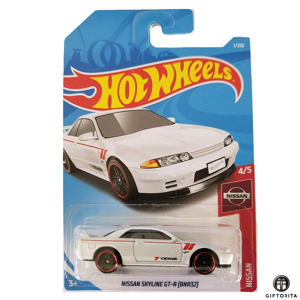Hot Wheels Regular Nissan - Nissan Skyline Gt-R [BNR32] - 4/5 & 1/250 - White