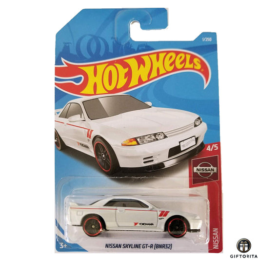 Hot Wheels Regular Nissan - Nissan Skyline Gt-R [BNR32] - 4/5 & 1/250 - White