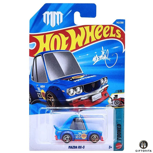 Hot Wheels Regular - Mazda RX-3 - 1/5 & 142/250 - Blue