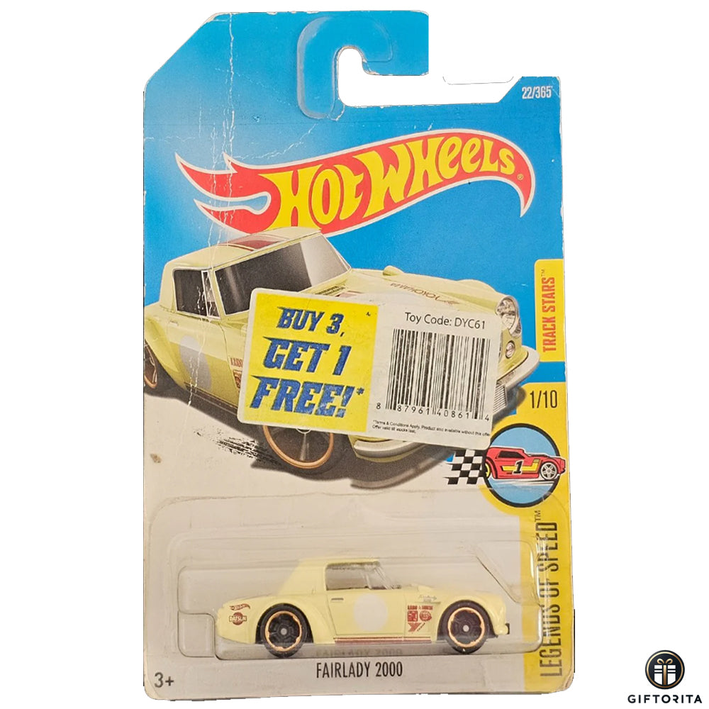 Hot Wheels Regular Nissan - Fairlady 2000 - 1/10 & 22/365 - Yellow