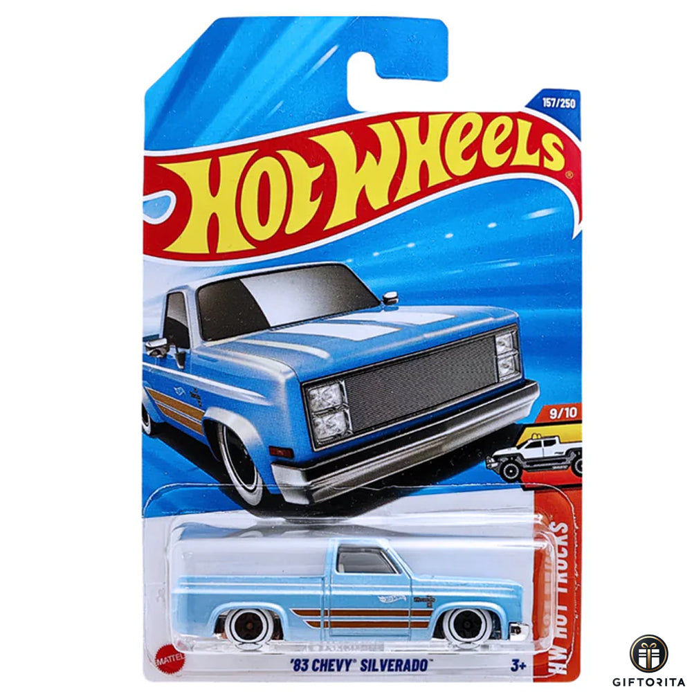 Hot Wheels Regular - 83 Chevy Silverado - 9/10 & 157/250 - Skyblue