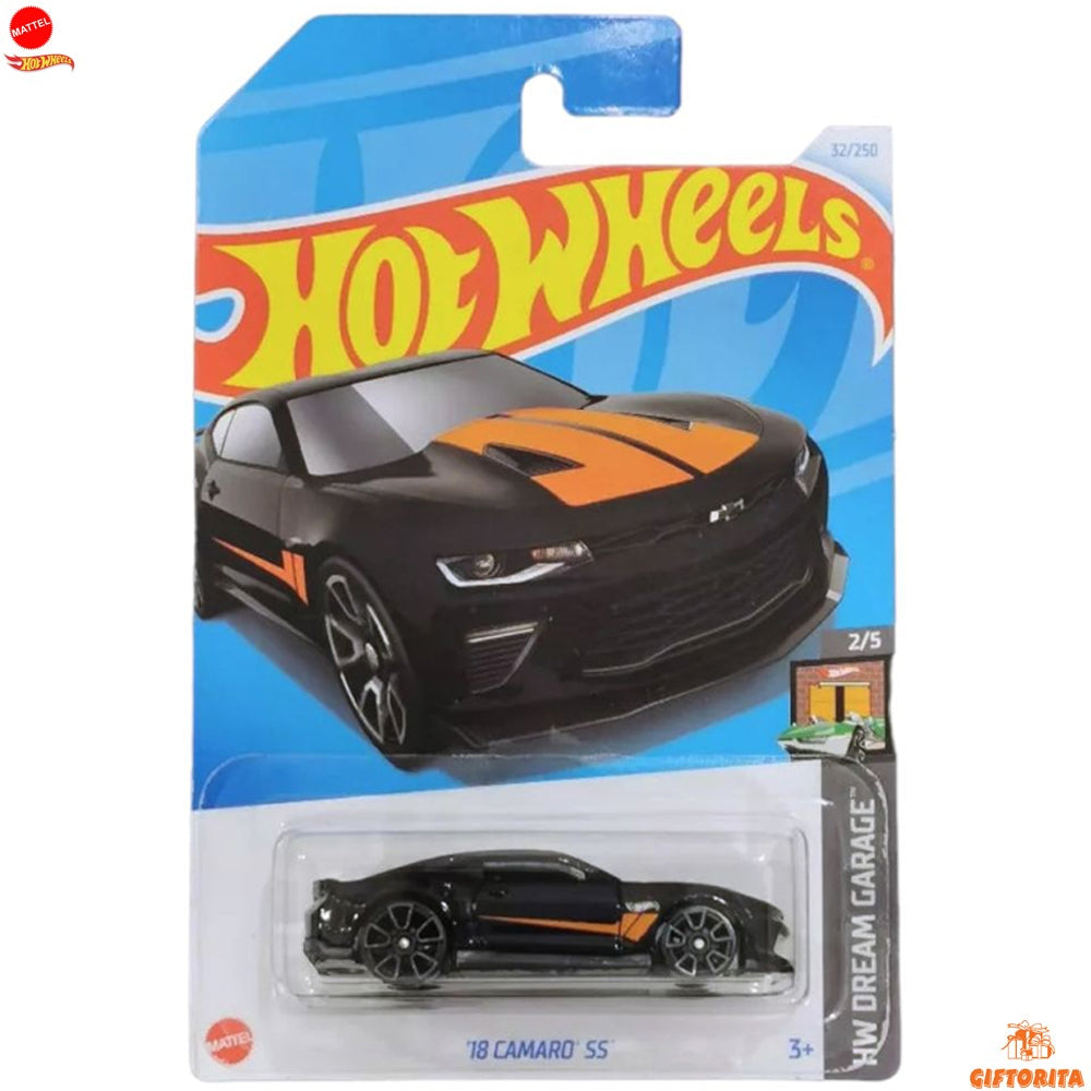 Hot Wheels Regular Camaro - 18 Camaro SS - 2/5 & 32/250 - Black