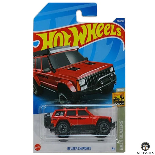 Hot Wheels Regular Jeep – 95 Jeep Cherokee – 10/10 & 150/250 – Red