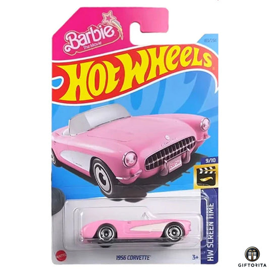 Hot Wheels Regular Corvette  – 1956 Corvette – 9/10 & 183/250 – Pink