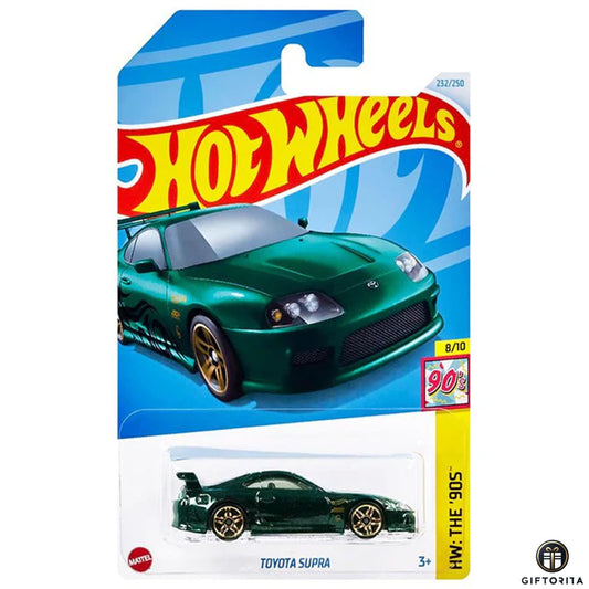 Hot Wheels Regular Toyota - Toyota Supra -8/10 & 232/250 -Metallic Green