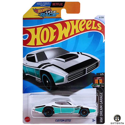 Hot Wheels Regular OTTO – Custom OTTO – 1/5 & 6/250 -White, Blue liner