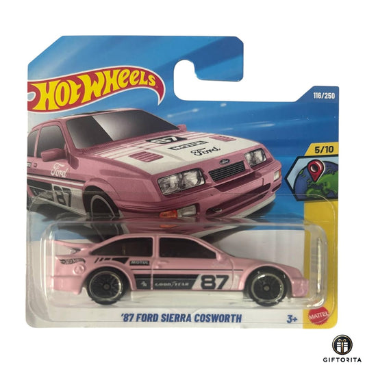 Hot Wheels Regular Short Card –87 FORD SIERRA COSWORTH 5/10&116/250