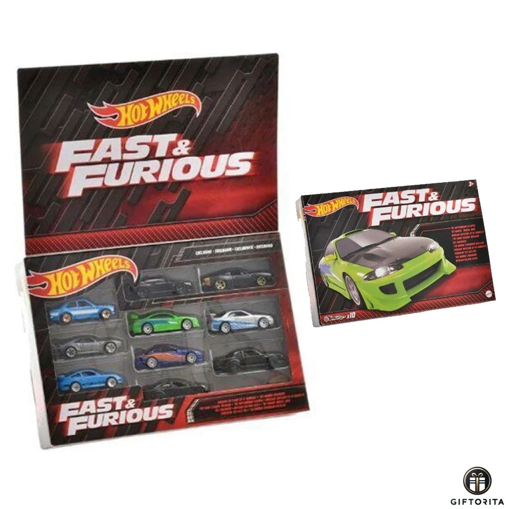Hot Wheels Regular 10 Pack (P00012) - Fast & Furious