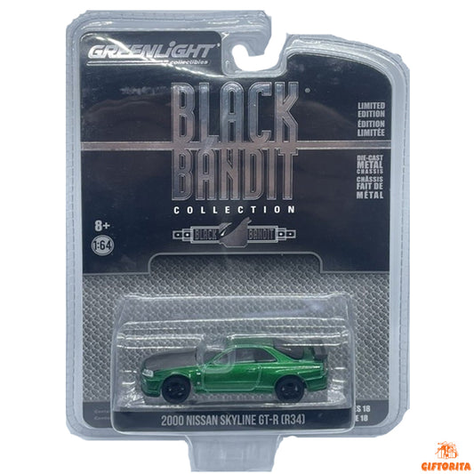 Greenlight Die Cast 1:64 Chase (P01220) – 2000 Nissan Skyline GT-R (R34)