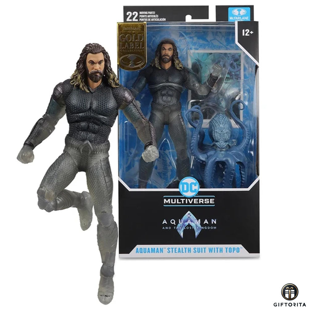 Action Figure – DC Multiverse Aquaman Stealth Suit with Topo 7 Inch (P01609)