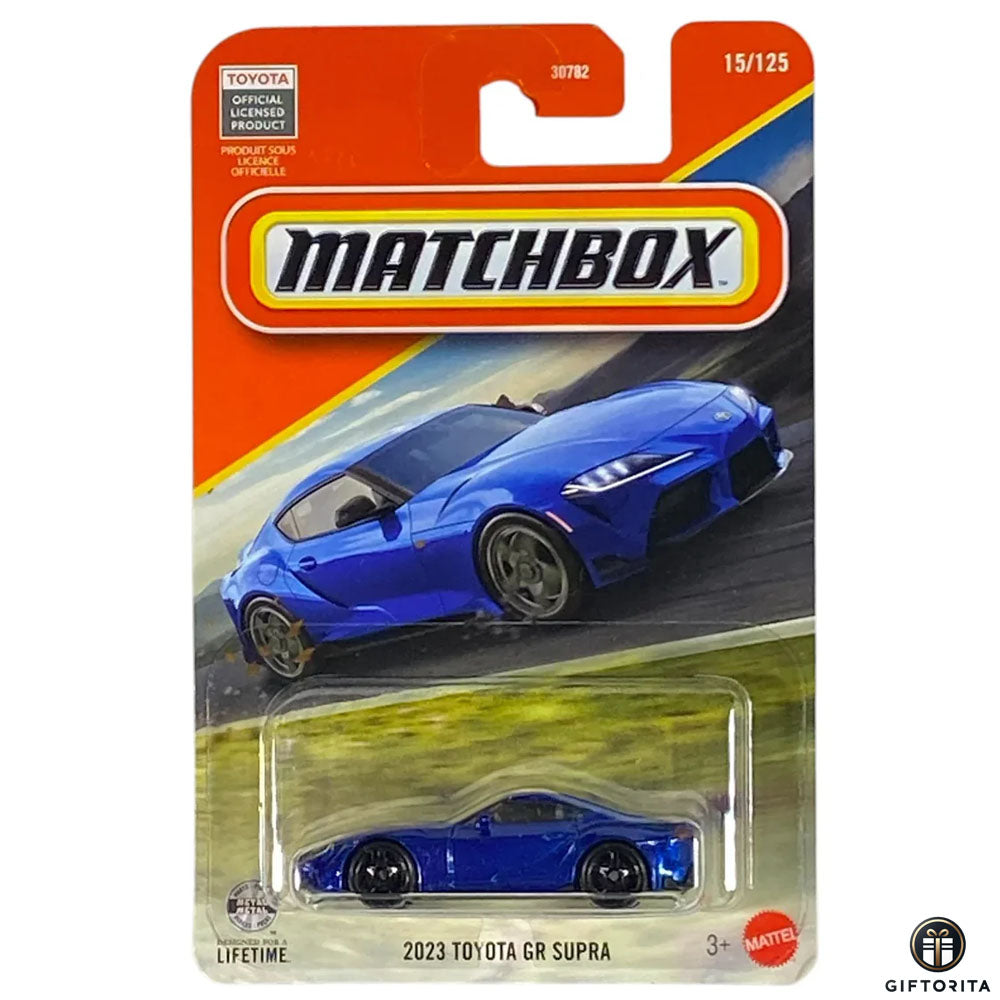 Matchbox Regular Card 2 (P00015) - 2023 Toyota GR Supra - 15/125 - Blue