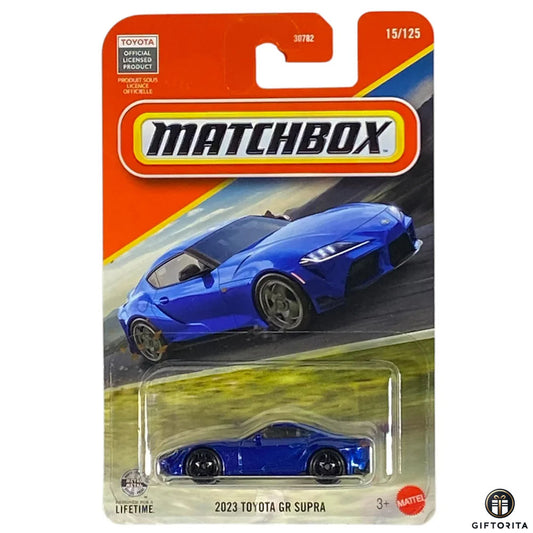 Matchbox Regular Card 2 (P00015) - 2023 Toyota GR Supra - 15/125 - Blue