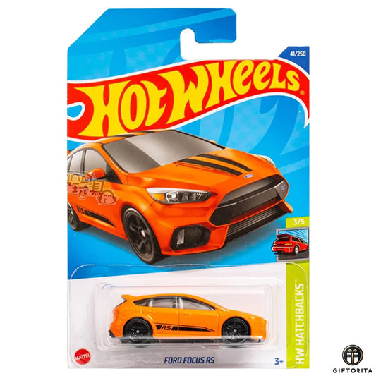 Hot Wheels Regular Ford  2 – Ford Focus RS – 3/5 & 41/250 – Orange