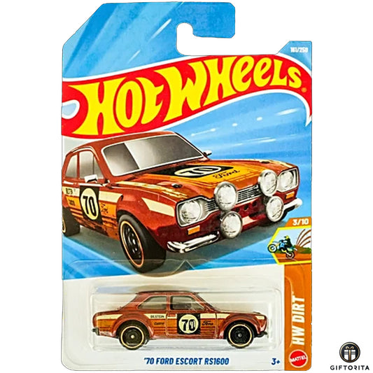 Hot wheels regular- 70 FORD escort RS1600 -3/10&161/250-Golden