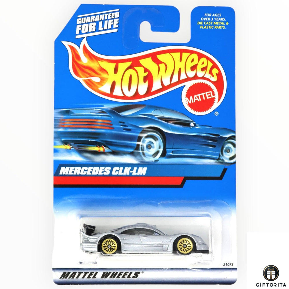 Hot Wheels Regular Mercedes – Mercedes CLK-LM # 26 of 26 Cars - Silver
