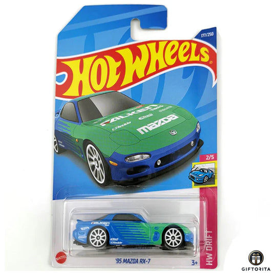 Hot Wheels Regular Mazda 1 – 95 Mazda RX-7 – 2/5 – 177/250 – Multi – Falken
